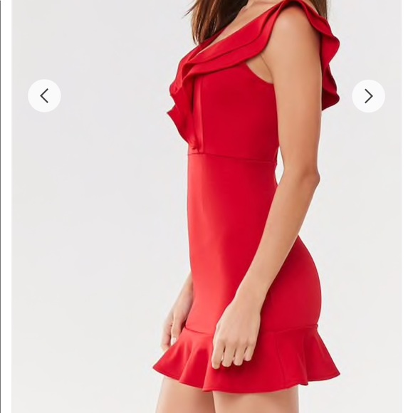 Ruffled Mini Dress - Picture 2 of 8